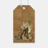 Steampunk sculpturen op Suede Cadeaulabel (Achterkant)