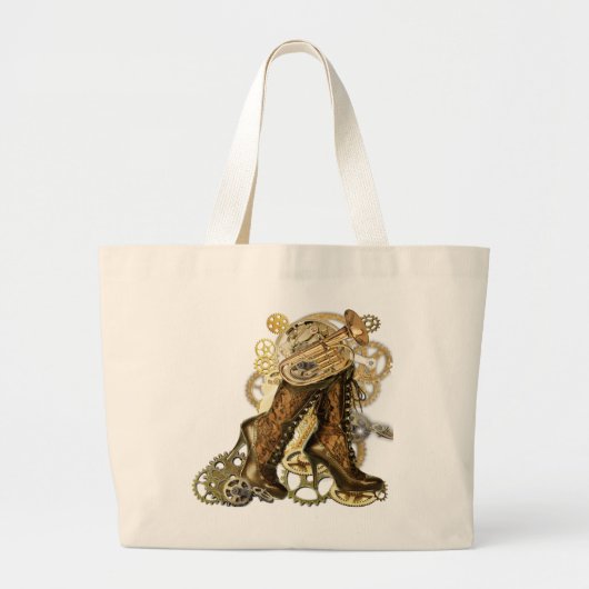 Steampunk Sculptures Bridesmaids Grote Tote Bag (Voorkant)