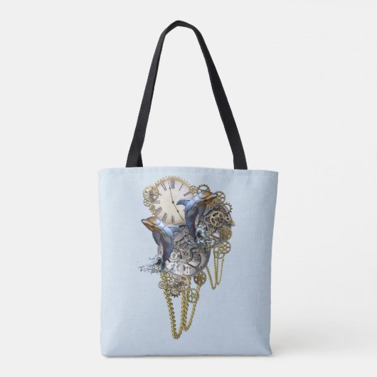 Steampunk - sculptuur tote bag (Achterkant)