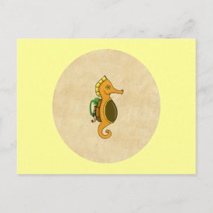 Steampunk Seahorse Briefkaart