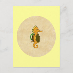 Steampunk Seahorse Briefkaart