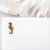 Steampunk Seahorse Etiket (Insitu)