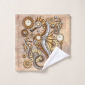 Steampunk Seahorse Surreal Art Bad Handdoek (Wasdoekje)