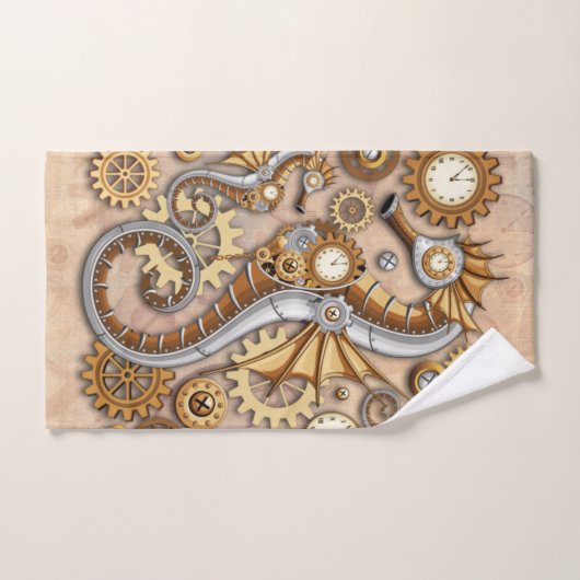 Steampunk Seahorse Surreal Art Bad Handdoek (Handdoek)