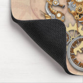 Steampunk Seahorse  Surreal Art Muismat (Hoek)