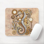 Steampunk Seahorse  Surreal Art Muismat (Met muis)