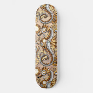Steampunk Seahorse  Surreal Art Persoonlijk Skateboard