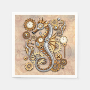 Steampunk Seahorse  Surreal Art Servet