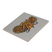 Steampunk Seahorse Tegeltje (Zijkant)