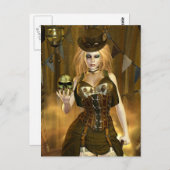 Steampunk-serie JADE iPod Briefkaart (Voorkant / Achterkant)