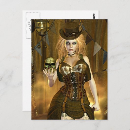 Steampunk-serie JADE iPod Briefkaart (Voorkant / Achterkant)