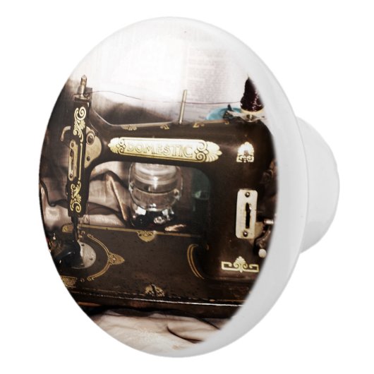Steampunk Sewing Keramische Knop (Rechts)