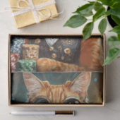 Steampunk Seymour, Cat Deals Poker Tissuepapier (Geschenk)