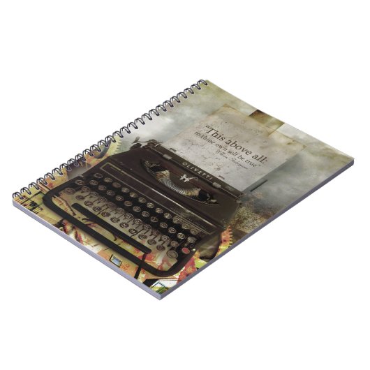 Steampunk Shakespeare Quote Hardcover Notitieboek (Linkerzijde)