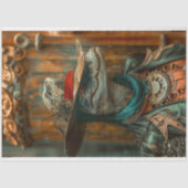 Steampunk Sheriff Alligator Decoupage Tissuepapier (Voorkant)