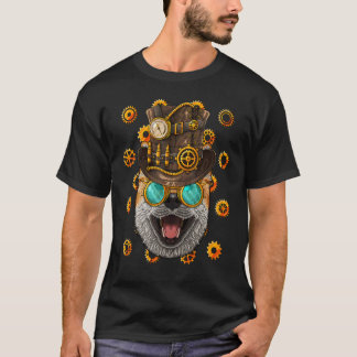 Steampunk Shiba Inu Dog Medieval Victoriaans Steam T-shirt