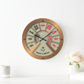 Steampunk Ship's Telegraph Chadburn Sjabloon Grote Klok (Huis)