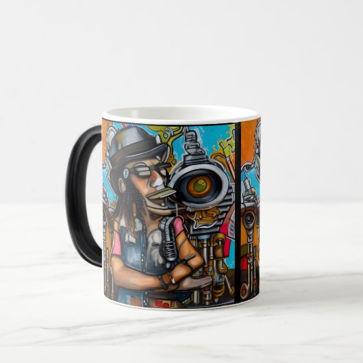 Steampunk Shivaree Shake Magische Mok (Voorkant links)