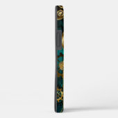 Steampunk-sieraden Horloge op een groene achtergro Case-Mate iPhone Case (Achterkant / Rechts)