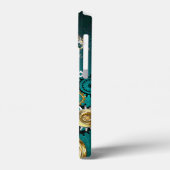 Steampunk-sieraden Horloge op een groene achtergro Case-Mate iPhone Case (Achterkant / Links)