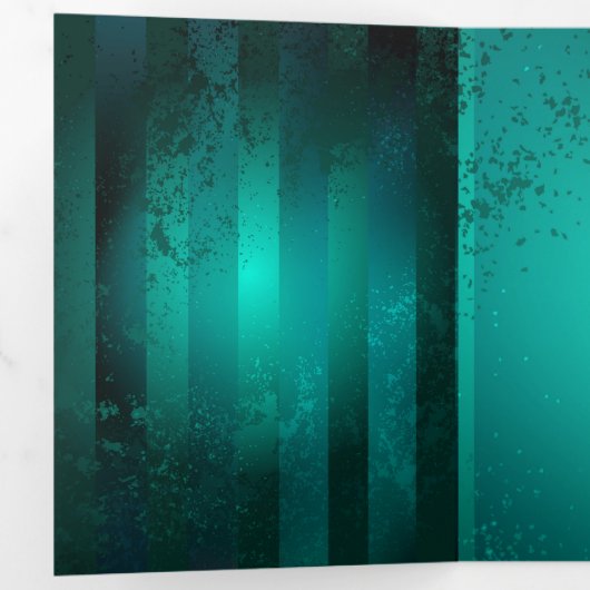 Steampunk-sieraden Horloge op een groene achtergro Drieluik Uitnodiging (Binnenzijde eerst)