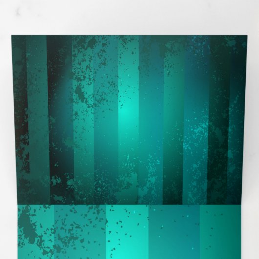 Steampunk-sieradenhorloge op een groene achtergron drieluik aankondiging (Binnenzijde eerst)