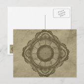 Steampunk-sierkunst Briefkaart (Voorkant / Achterkant)