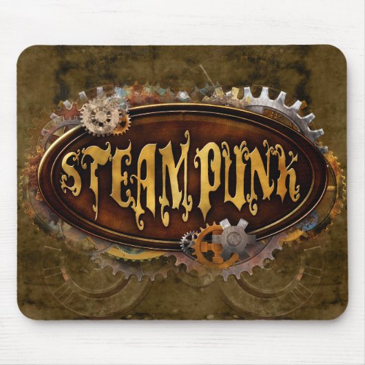 Steampunk Sign Mousepad Muismat (Voorkant)