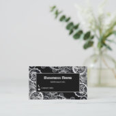 Steampunk Silver Gears 3 Visitekaartje (Staand voorkant)