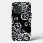 Steampunk Silver Gears Case-Mate iPhone Case (Achterkant)