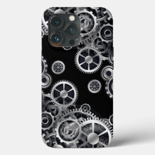 Steampunk Silver Gears Case-Mate iPhone Case