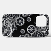 Steampunk Silver Gears Case-Mate iPhone Case (Achterkant (horizontaal))