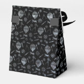 Steampunk Silver Zinc Balloons Aangepast monogram Bedankdoosjes (Achterkant)