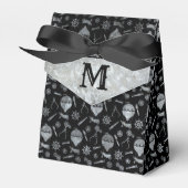 Steampunk Silver Zinc Balloons Aangepast monogram Bedankdoosjes (Voorkant Zijde)