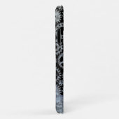 Steampunk Silver Zinc Gears Aangepaste naam Case-Mate iPhone Case (Achterkant/rechts)