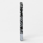 Steampunk Silver Zinc Gears Aangepaste naam Case-Mate iPhone Case (Achterkant/links)