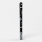 Steampunk Silver Zinc Gears en Crows Custom Name Case-Mate iPhone Case (Achterkant/rechts)