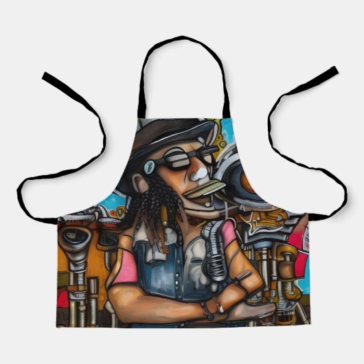 Steampunk Singer in Dreamweaver Schort (Voorkant)