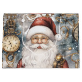 Steampunk Sinterklaas Klok Werk en Sneeuwbomen Groot Cadeauzakje (Voorkant)