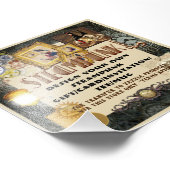 STEAMPUNK Sjabloon transfer naar OM HET EVEN WELKE Foto Afdruk (Hoek)