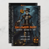 Steampunk Skelet Kaart (Voorkant / Achterkant)