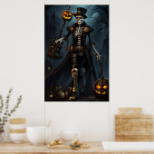 Steampunk Skelet Poster (Keuken)