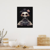 Steampunk Skeleton Art Poster (Keuken)