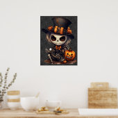 Steampunk Skeleton Art Poster (Keuken)