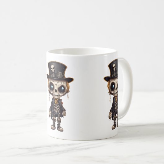 Steampunk Skeleton Mok (Voorkant rechts)