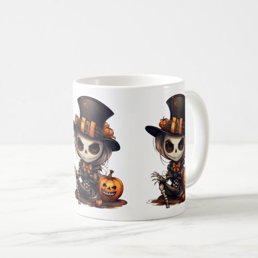 Steampunk Skeleton Mok (Voorkant rechts)