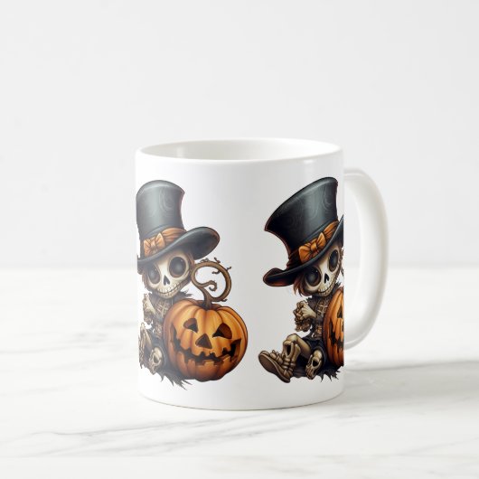 Steampunk Skeleton Mok (Voorkant rechts)