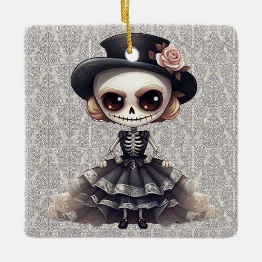 Steampunk Skeleton Ornament (Voorkant)