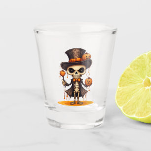 Steampunk Skeleton Shot Glass Glas