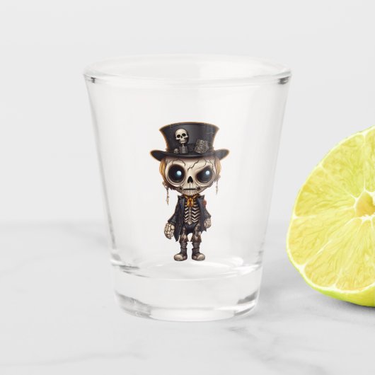 Steampunk Skeleton Shot Glass Glas (Voorkant)